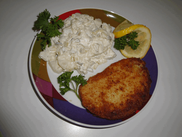Schnitzel and Potato Salad